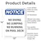 Signmission No Diving No Jumping No Running, 10 in W x Rectangle, Aluminum OS-2PACK-NS-A-1014-V-14483 - alternate 3